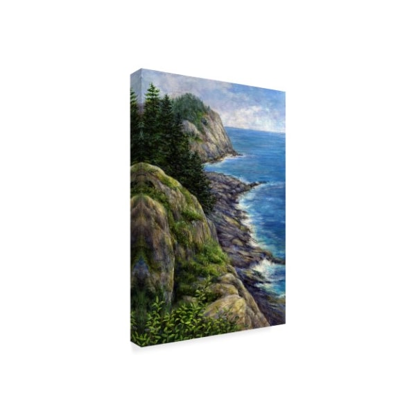 John Morrow 'Rock And The Sea' Canvas Art,22x32